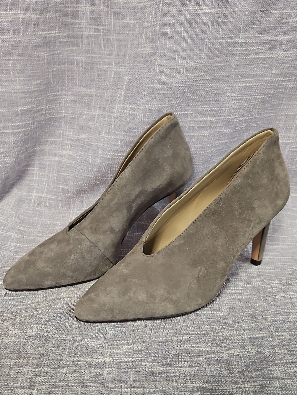 Ann Taylor Suede Pointed-Toe Heels